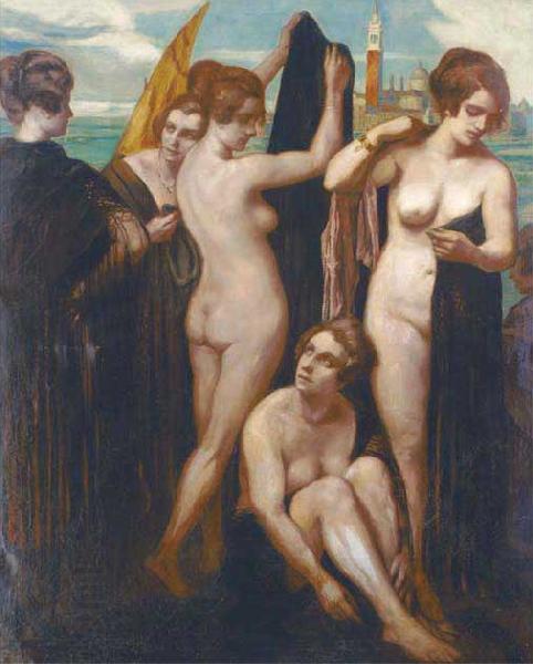 Emile Bernard Bathers in the lagoon China oil painting art